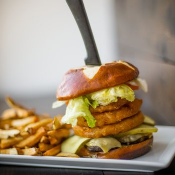 Lakeside Bar & Grill - Stacked Burger - Canadian (New) Near Me - Halifax, Nova Scotia Lakeside Bar & Grill - Stacked Burger - Canadian (New) Near Me - Halifax, Nova Scotia