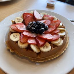 Waffle with fruit Waffle with fruit