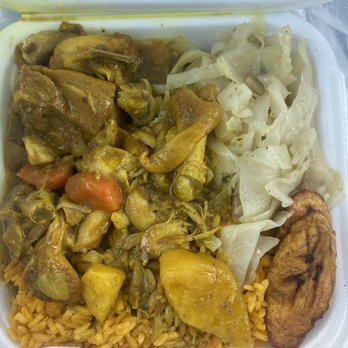 Caribbean Hut - Small curry, chicken lunch special. Delicious! - Caribbean Near Me - Gastonia, North Carolina