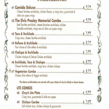 Chuy's - Menu 4 - Mexican Near Me - Round Rock, Texas