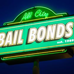 All City Bail Bonds - neon