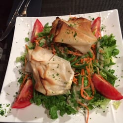 Le Soleil - Salad with goat cheese wrapped in brik dough