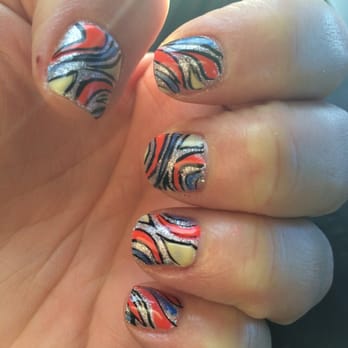 Color Nails - Mimi does the best nails!  This was the stained glass look. - Nail Salons Near Me - Northridge, California