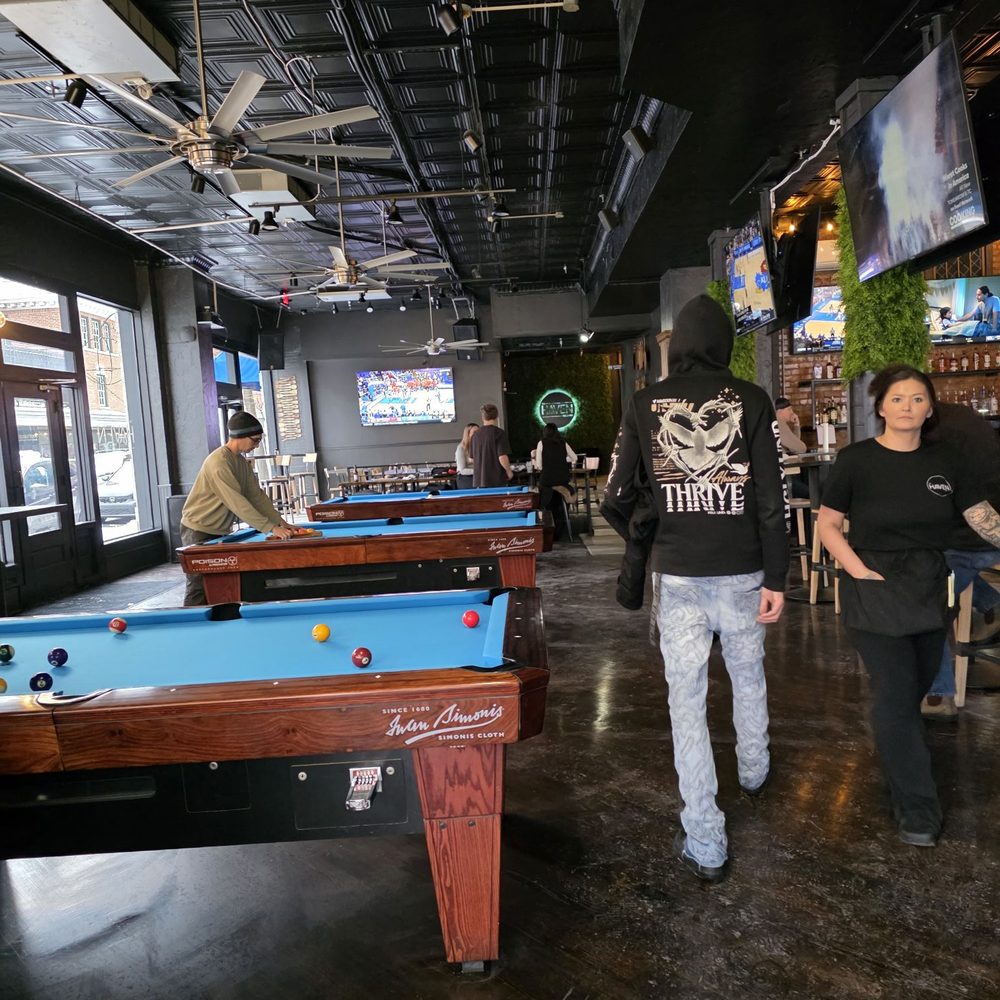 The Haven - The blue pool tables. - Comfort Food Near Me - Roanoke, Virginia The Haven - The blue pool tables. - Comfort Food Near Me - Roanoke, Virginia