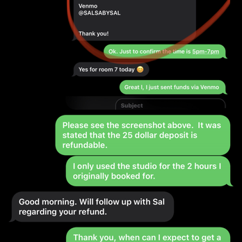 Alpha Midway Dance Studio-Dallas - This is the response, I'm not sure why whoever is responding could not issue a refund. - Dance Studios Near Me - Dallas, Texas