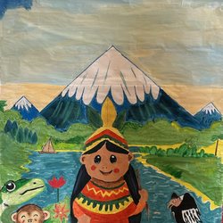 ¡HolaKids! - Noe Valley - Our backdrop for our Ecuador Cultural Celebration