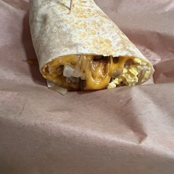 Hitchin' Post - Breakfast burrito! Tons of meat, eggs, and potatoes. - New American Near Me - Keizer, Oregon Hitchin' Post - Breakfast burrito! Tons of meat, eggs, and potatoes. - New American Near Me - Keizer, Oregon