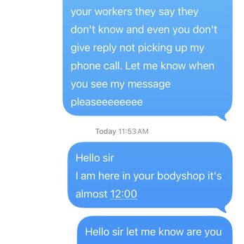 Mac Body Shop - When he knew police is coming he text me release the car to the owner to proof himself innocent - Body Shops Near Me - Glendale, Arizona Mac Body Shop - When he knew police is coming he text me release the car to the owner to proof himself innocent - Body Shops Near Me - Glendale, Arizona