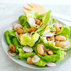 Mothermelon - Giant bean and butter lettuce salad with tarragon dressing