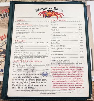 Menu photo 7 Margie & Ray's Crabhouse Virginia Beach, VA Menu photo 7 Margie & Ray's Crabhouse Virginia Beach, VA