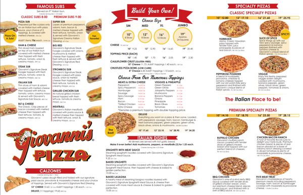 Menu photo 2 Giovanni's Pizza Ashland, KY