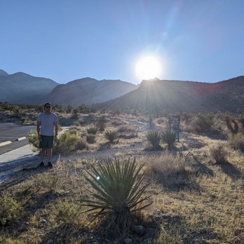 Late Night Trailhead - Start of our hike - Hiking Near Me - Blue Diamond, Nevada Late Night Trailhead - Start of our hike - Hiking Near Me - Blue Diamond, Nevada