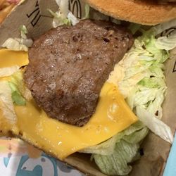 McDonald's - They almost got the cheese onto the bun.