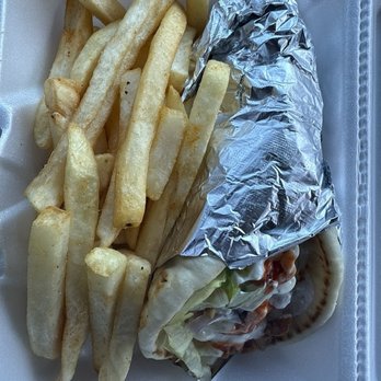 Food2go - Chicken Gyro and fries - Mediterranean Near Me - Fort Sill, Oklahoma Food2go - Chicken Gyro and fries - Mediterranean Near Me - Fort Sill, Oklahoma
