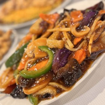 Peach Farm - Eggplant Szechuan style - Chinese Near Me - Boston, Massachusetts