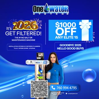 One Water Systems - Water Purification Services Near Me - Carlsbad, California