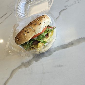 3 Caprichos Cafe - Ham and egg bagle. - Cafes Near Me - Hawaiian Gardens, California