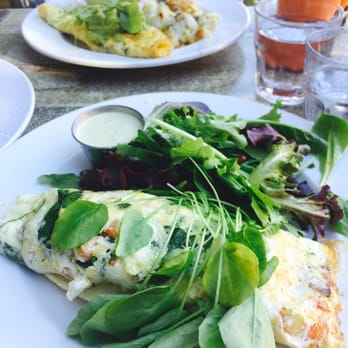 Cody's La Jolla - Farmer's omelette in egg white with a bed of salad! - Breakfast & Brunch Near Me - La Jolla, California Cody's La Jolla - Farmer's omelette in egg white with a bed of salad! - Breakfast & Brunch Near Me - La Jolla, California