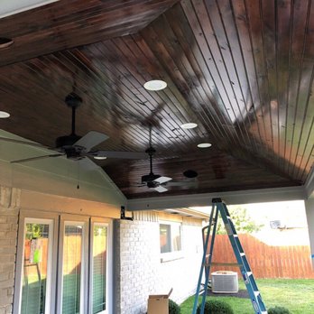 Colony Builders - Ceiling after stain - General Contractors Near Me - Houston, Texas