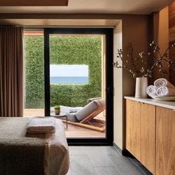 The Seawater Spa - An Indoor-Outdoor treatment room at Seawater Spa