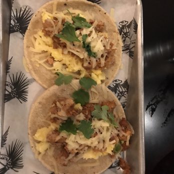 Bitter Honey - Breakfast tacos - $5 each, eggs, chorizo, cheese and cilantro - very good - Mexican Near Me - Rochester, New York Bitter Honey - Breakfast tacos - $5 each, eggs, chorizo, cheese and cilantro - very good - Mexican Near Me - Rochester, New York