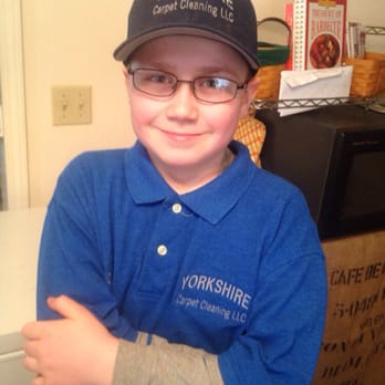 Yorkshire Carpet Cleaning - My grandson showing off our uniform - Carpet Cleaning Near Me - Canton, Ohio