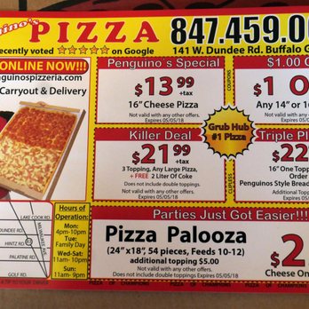 Penguino's Pizza - Deals - Pizza Near Me - Buffalo Grove, Illinois