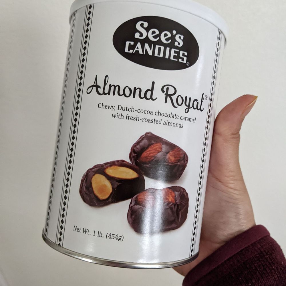 See's Candies - a can of almond royal - Candy Stores Near Me - Sacramento, California See's Candies - a can of almond royal - Candy Stores Near Me - Sacramento, California