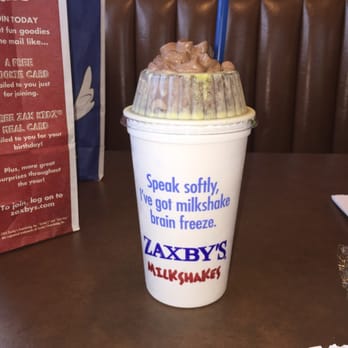Zaxbys - This was pretty good! Birthday cake milkshake with chocolate whip cream! - Fast Food Near Me - Spring, Texas