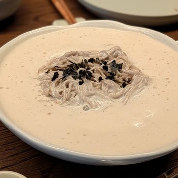 Yeobo Darling - Chilled perilla somyun, pine nut, sweet rice - Taiwanese Near Me - Menlo Park, California