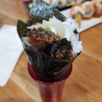 Heemo Sushi - Salmon Skin Handroll. - Sushi Bars Near Me - Duarte, California