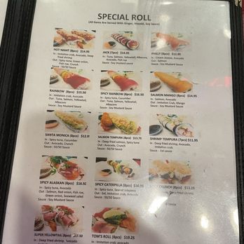 Tom's Sushi House - Menu - Sushi Bars Near Me - Los Angeles, California Tom's Sushi House - Menu - Sushi Bars Near Me - Los Angeles, California