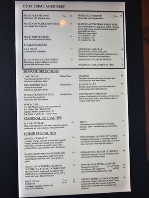 Menu photo 3 Jack Binion's Steak House Bossier City Bossier City, LA Menu photo 3 Jack Binion's Steak House Bossier City Bossier City, LA