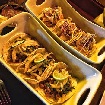 NRebozo - Al Pastor Taco (bottom) + Fish (Top) - Mexican Near Me - Forest Park, Illinois NRebozo - Al Pastor Taco (bottom) + Fish (Top) - Mexican Near Me - Forest Park, Illinois