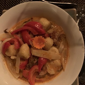Siam - Banana curry with soft shell crab - Thai Near Me - Telluride, Colorado