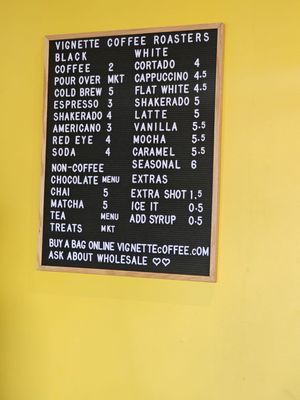 Menu photo 3 Vignette Coffee Greensboro, NC Menu photo 3 Vignette Coffee Greensboro, NC