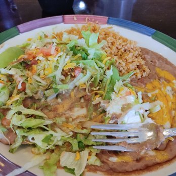 Ranchito Mexican Restaurant - Soggy tostada with beans and rice. - Mexican Near Me - Milton, Washington