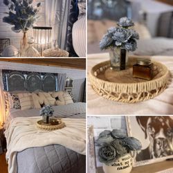 Miranda Skinner Interior Designs - creams and muted blues for a soft romantic look and feel