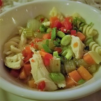 Nick's English Hut - Chicken & vegetable noodle soup (little broth, but lots of good ingredients) - Sports Bars Near Me - Bloomington, Indiana Nick's English Hut - Chicken & vegetable noodle soup (little broth, but lots of good ingredients) - Sports Bars Near Me - Bloomington, Indiana
