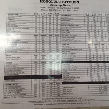 Honolulu Kitchen - they have catering - Chinese Near Me - Waipahu, Hawaii