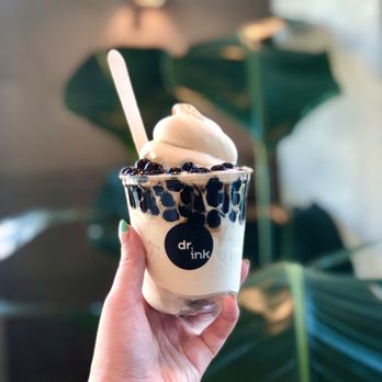 Dr.ink - Black tea soft serve with pearls - Coffee & Tea Near Me - San Jose, California