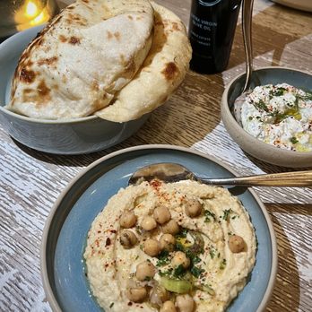 Naxos Taverna - Houmous & tzatziki dips with very fresh pita. - Greek Near Me - Las Vegas, Nevada Naxos Taverna - Houmous & tzatziki dips with very fresh pita. - Greek Near Me - Las Vegas, Nevada