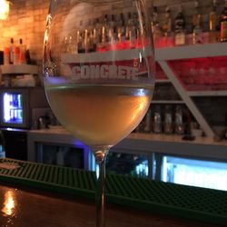 Concrete Bar - Pinot Gris happy Hour special...nice!!