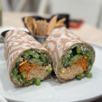 Pura Vida Miami - Spicy salmon wrap - Breakfast & Brunch Near Me - Costa Mesa, California