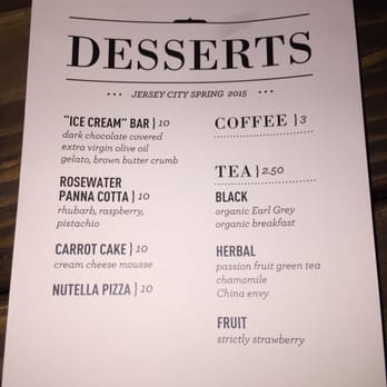 Porta - Dessert Menu - Pizza Near Me - Jersey City, New Jersey Porta - Dessert Menu - Pizza Near Me - Jersey City, New Jersey