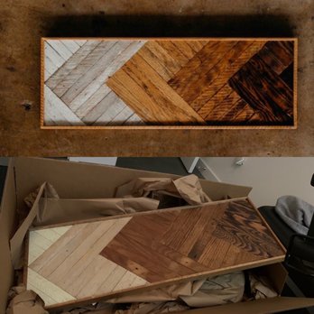 1767 Designs - Photo on top is the retailer's website. Photo on bottom is what I received in the mail and had to return at my own $100 expense. - Interior Design Near Me - Nashville, Tennessee