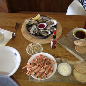 Crab & Winkle - Shrimp with mayo,oysters, and cockles. - Seafood Near Me - Whitstable, KEN
