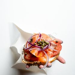 F Street Cafe - Smoked Salmon Bagel