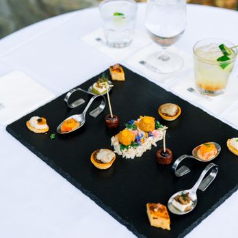 Le Papillon - One of each hors devours laid out for me & my husband right after the ceremony - French Near Me - San Jose, California