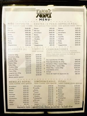 Menu photo 2 Takos Takos Cuidad de México, DIF